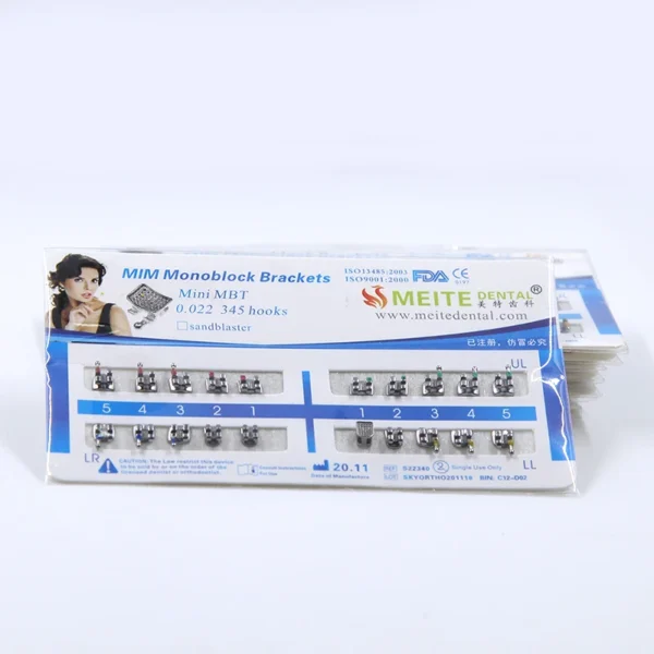 20pack/400pcs MIM Monoblock Mini MBT 345 Hook 022 Slot Metal Brackets
