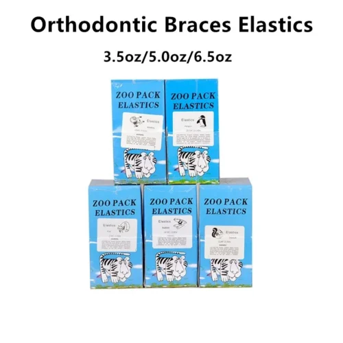 5000Pcs ZOO Pack Dental Rubber Bands Latex Ortho Elastics Elastic Ligature Ties 3.5oz 5.0oz 6.5oz 1/8 3/16 1/4 5/16 3/8