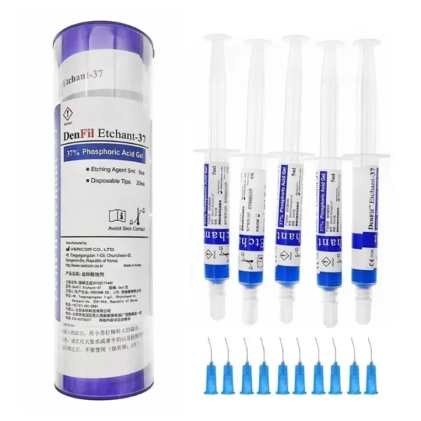 Dengfeile 37% Dental Acid Etching Agent 5ML x 5 Tubes