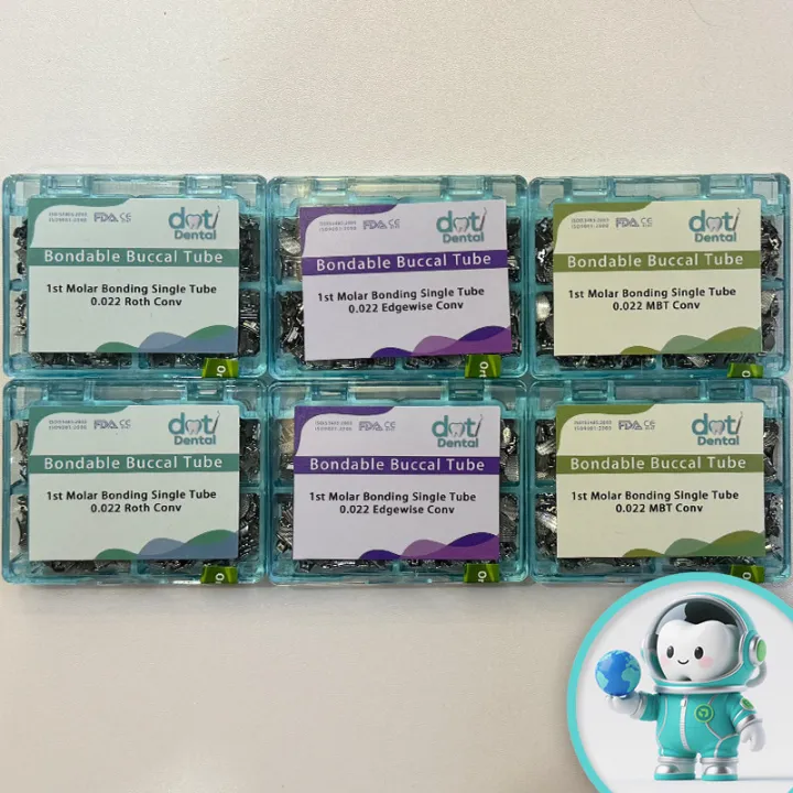 200Pcs Buccal Tubes 1st/2nd Roth/MBT/Edgewise Bonding Single Tube